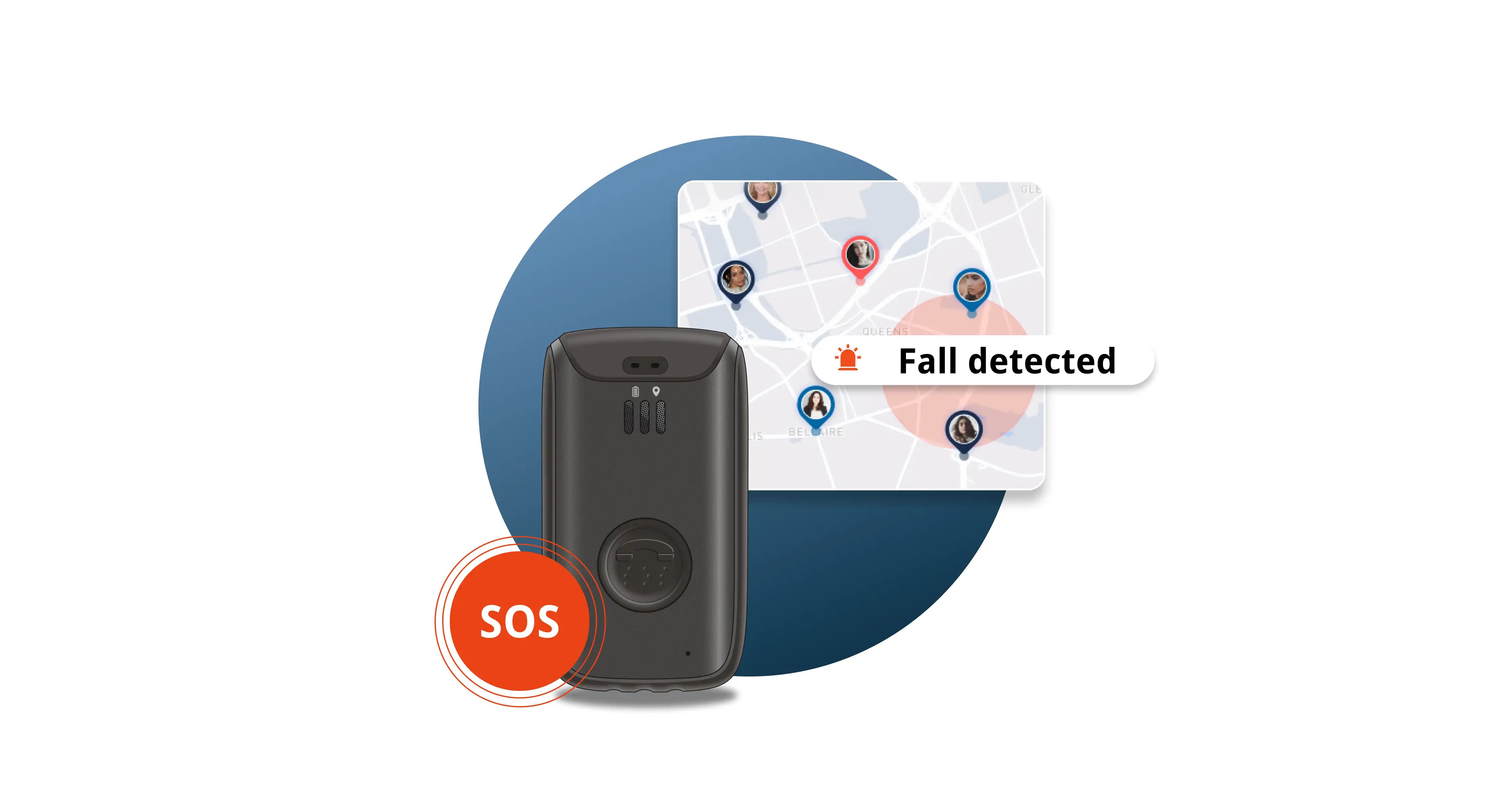 Lone worker safety devices-Fall detection