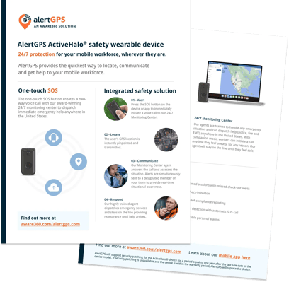 AlertGPS Active Halo brochure [Aware360]-resources page