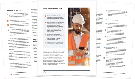 mockup-risk assessment for lone workers