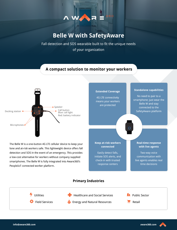 Brochure - Belle W + SafetyAware