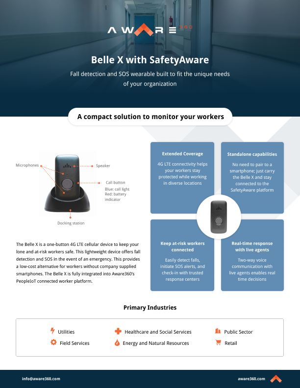 Brochure - Belle X + SafetyAware