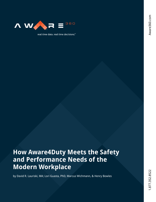 E-book - How Aware4Duty Meets the Safety and Performance Needs of the Modern Workplace